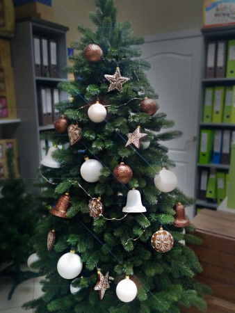 Шары пластиковые, парча коричневый Шары пластиковые, парча коричневый